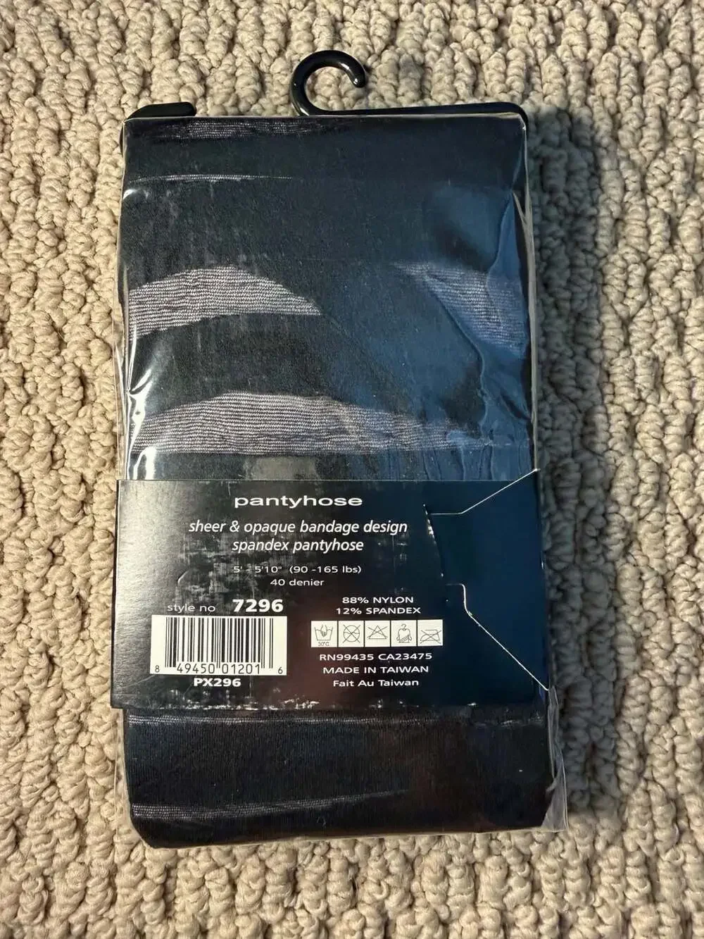 Music Legs Sheer and Opaque Bandage Design Spandex Pantyhose